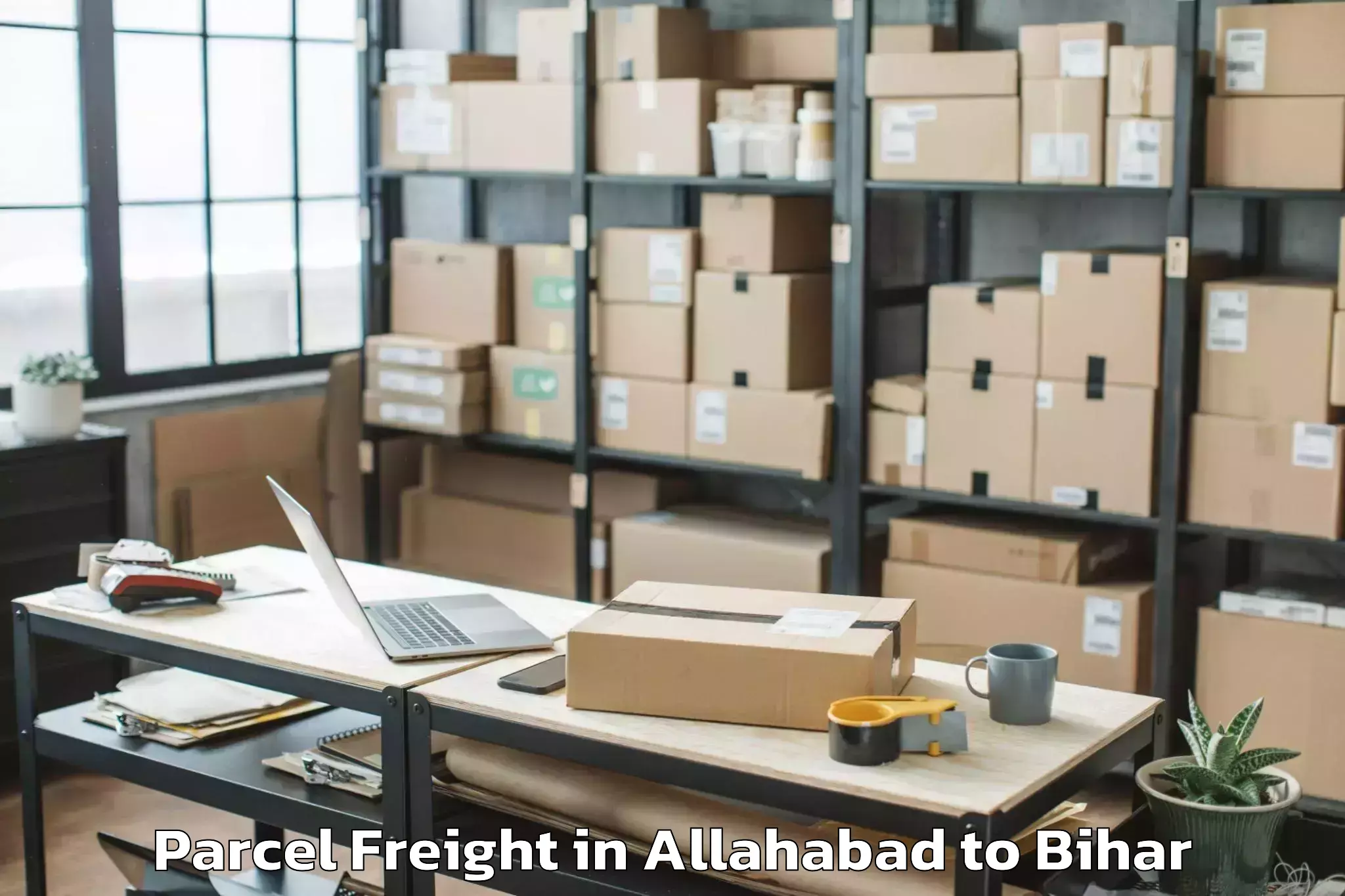 Book Allahabad to Ramnagar Champaran Parcel Freight Online